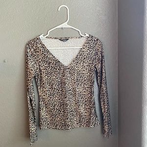 Shein Cheetah Print Shirt